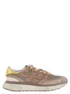 Premiata Lauryn Sneakers With Contrast Panel And Metallic Accent In Brown