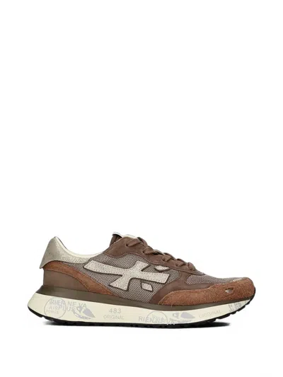 Premiata Lauryn 8549 Logo-patch Sneakers In Brown
