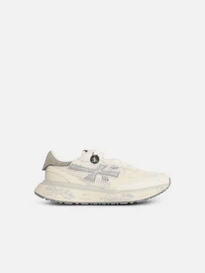 Premiata 'lauryn' White Leather Blend Sneakers In Multi