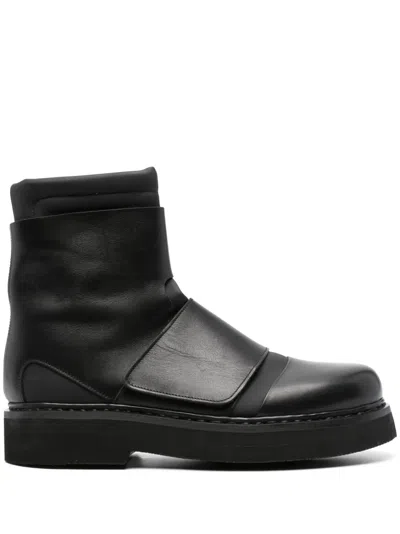 Premiata Layered 60mm Ankle Boots In Black
