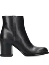 Premiata Leather Ankle Boots In Black