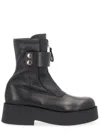 Premiata Leather Ankle Boots In Black