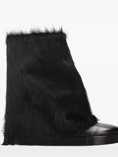 Premiata Leather Boots In Black