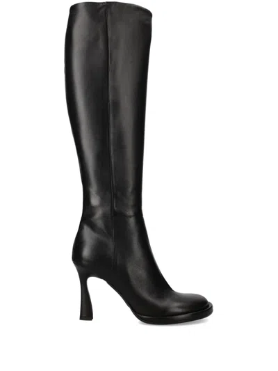Premiata Leather Boots In Black