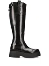 Premiata Leather Boots In Black