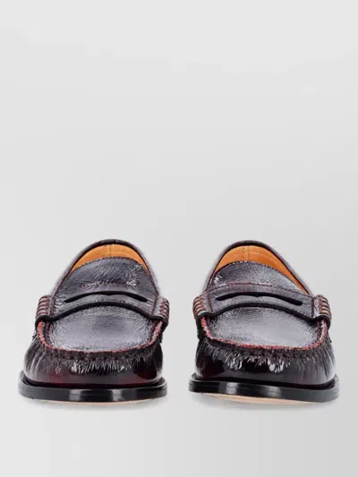 Premiata Leather Brogues In Brown