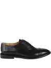Premiata Leather Cap-toe Derby Shoes In Black
