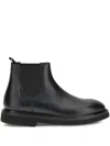 Premiata Pull-tab Leather Chelsea Boots In Black
