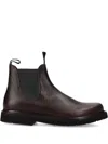Premiata Leather Chelsea Boots In Brown