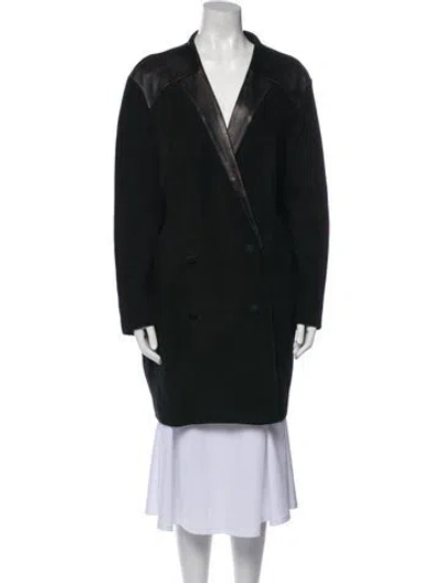 Pre-owned Premiata Leather Coat In Black