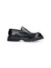 Premiata Man Loafers Burgundy Size 9 Soft Leather In Black