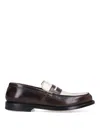 Premiata Loafers In Brown Leather In Brown