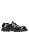 Premiata Man Loafers Burgundy Size 9 Soft Leather In Black