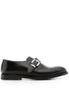 Premiata Leather Monk Shoes In Black