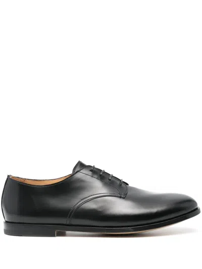 Premiata Leather Oxford Shoes In Black