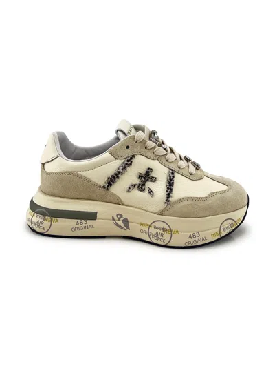 Premiata Cassie Animal-print Sneakers In Multi