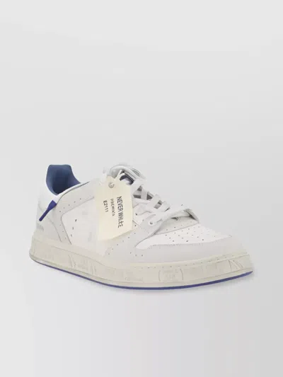 Premiata Leather Sneakers In White