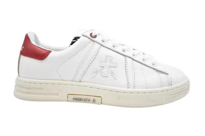 Premiata Woman Sneakers White Size 8 Soft Leather