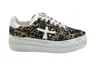 Premiata Leopard Print Brown Sneakers With Chunky Sole In Brown