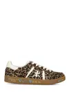 Premiata Leopard Print Low-top Sneakers In Animal Print