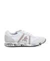 Premiata Logo Casual Sports Shoes In White