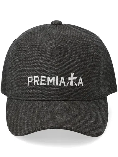 Premiata Logo-embroidered Baseball Cap In Black