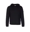 Premiata Hooded Sweater With Crewneck And Ribbed Cuffs In Black