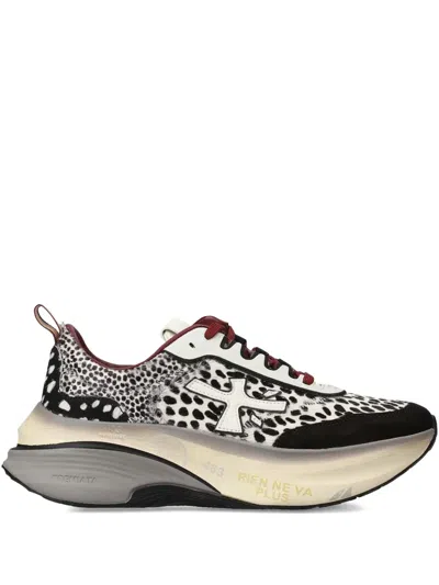 PREMIATA LOGO LACE-UP SNEAKERS