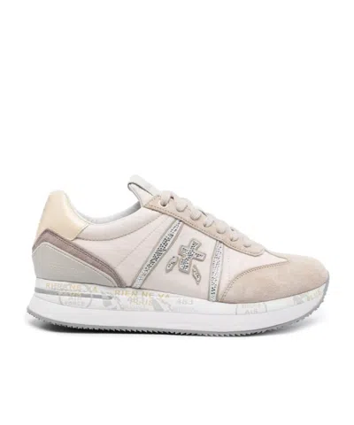 PREMIATA LOGO LOW-CUT SNEAKERS