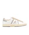 Premiata Sneakers Russell 6746 In Pelle Con Crepe In White