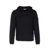 Premiata Hooded Sweater With Crewneck And Ribbed Cuffs In Black