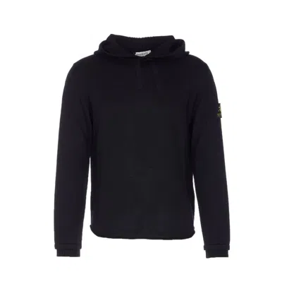 PREMIATA LOGO-PATCH HOODED SWEATER