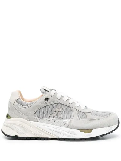 Premiata Sneakers Mit Logo-patch In Grey