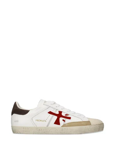 Premiata Logo Patch Sneakers In Multi