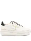 Premiata Logo-print Platform Sneakers In Neutrals