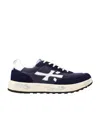 Premiata Low Top Sneakers Contrast Sole In Black