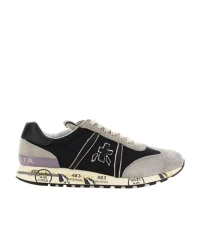 Premiata Logo Sports Shoes In Black