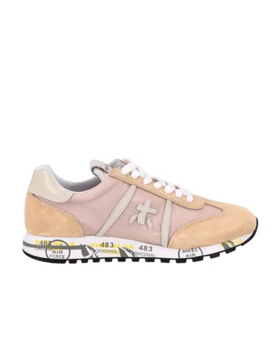 Premiata Logo Sports Shoes In Nude