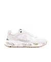 Premiata Low-top Panelled Sneakers In White