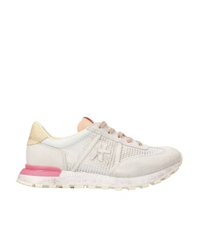 Premiata Logo Sports Shoes In White
