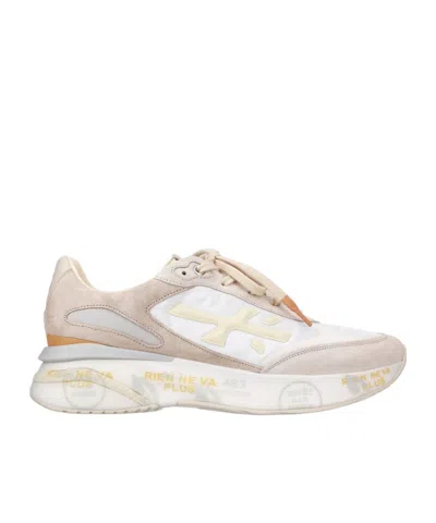 Premiata Logo Sports Shoes In White