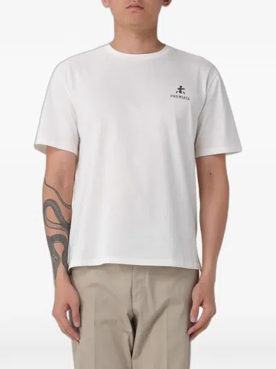 Premiata Logo-print Cotton T-shirt In Gray
