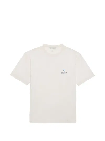 Premiata Logo-print Crew-neck T-shirt In White