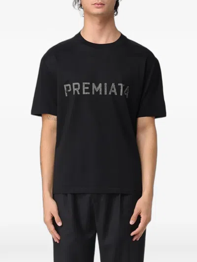 Premiata Logo-print Graphic-print T-shirt In Black