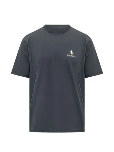 Premiata Logo-print Short-sleeve T-shirt In Blue