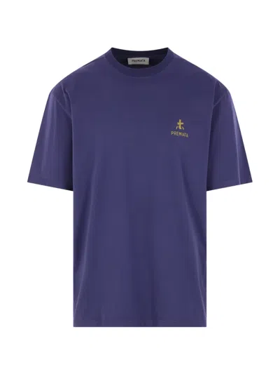 Premiata Logo-print T-shirt In Blue