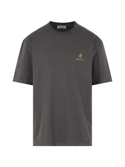 Premiata Logo-print T-shirt In Gray