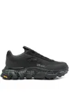 Premiata Low-profile Black Sneakers With Textured Sole In Black