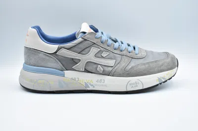 Premiata Low Sneakers With Iconic Design And 4.2 Cm Sole Height In Gray