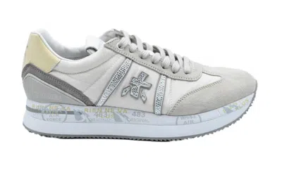 Premiata Low-top Grey Sneakers With Cushioned Sole